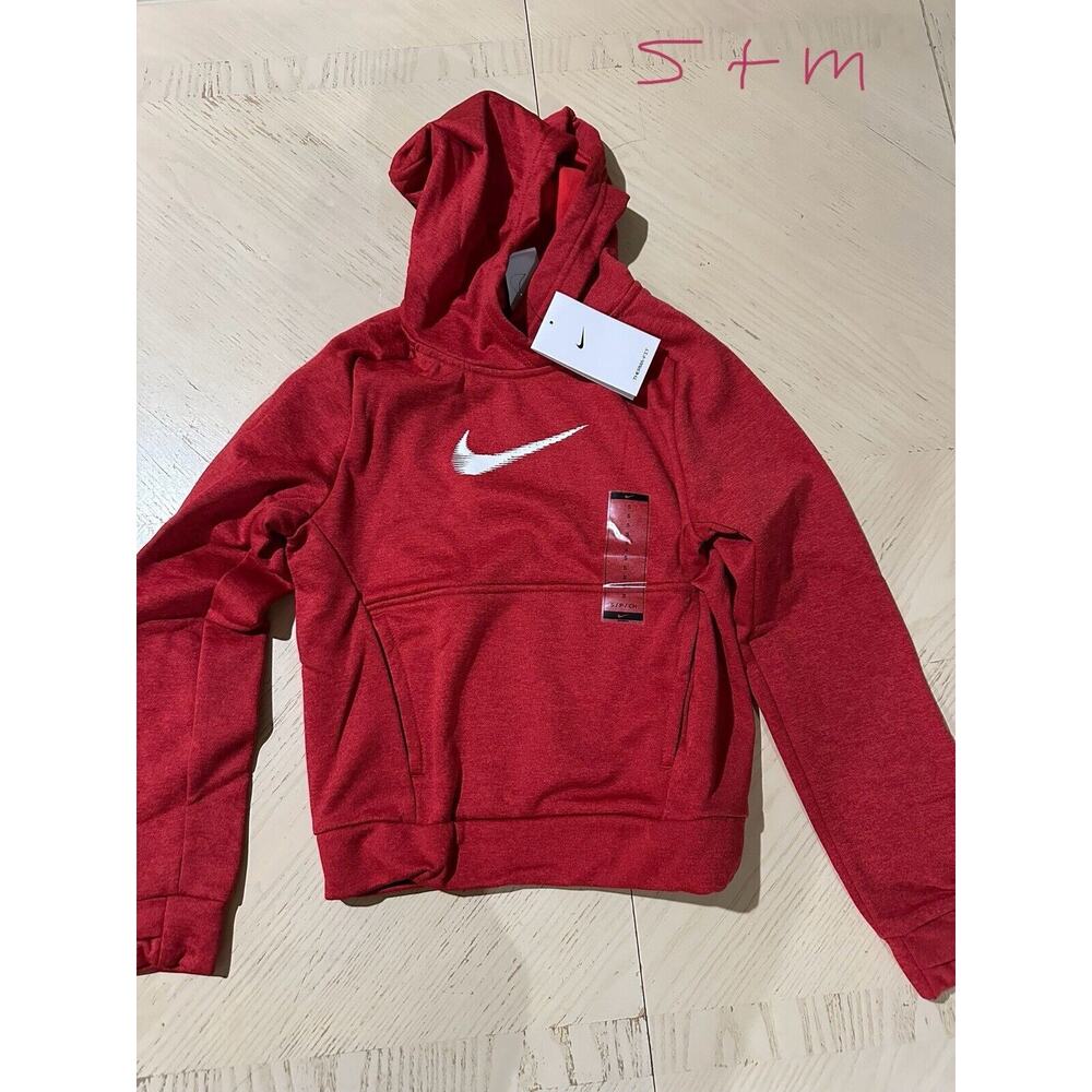 Nike Boys Hoodie Size Small Sweatshirt Pullover Red Sz S